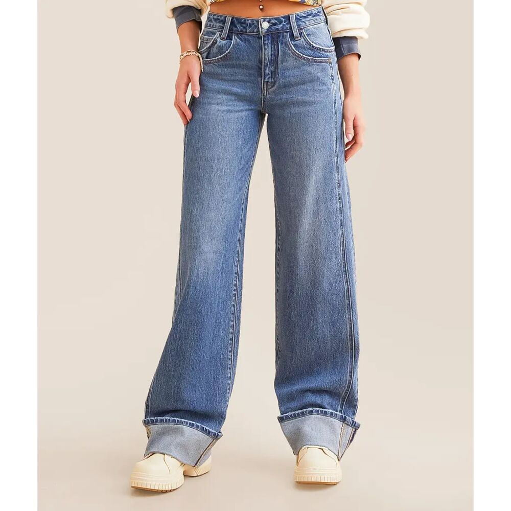 Kris Baggy Wide Leg Jean VERVET by Flying Monkey Size 27x34